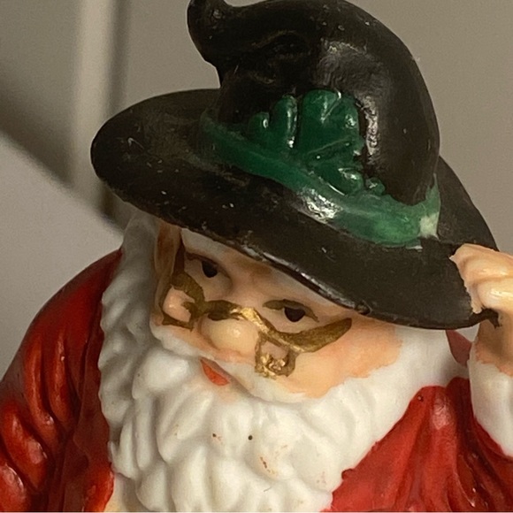 Vintage Santa Claus IRELAND Figurine Irish folk art Santa Holiday CAKE TOPPER - Picture 4 of 16